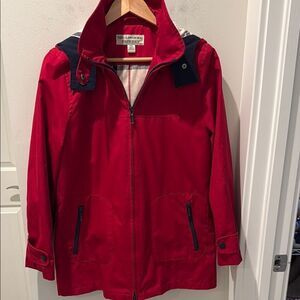 Mulberry Street Vintage Red and Navy Jacket size Small